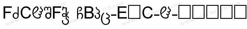 FZCHSFW GBpc-EUC-H字体转换